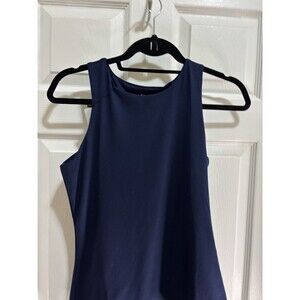Keep Beauty Racer Back Navy Tank Size Medium